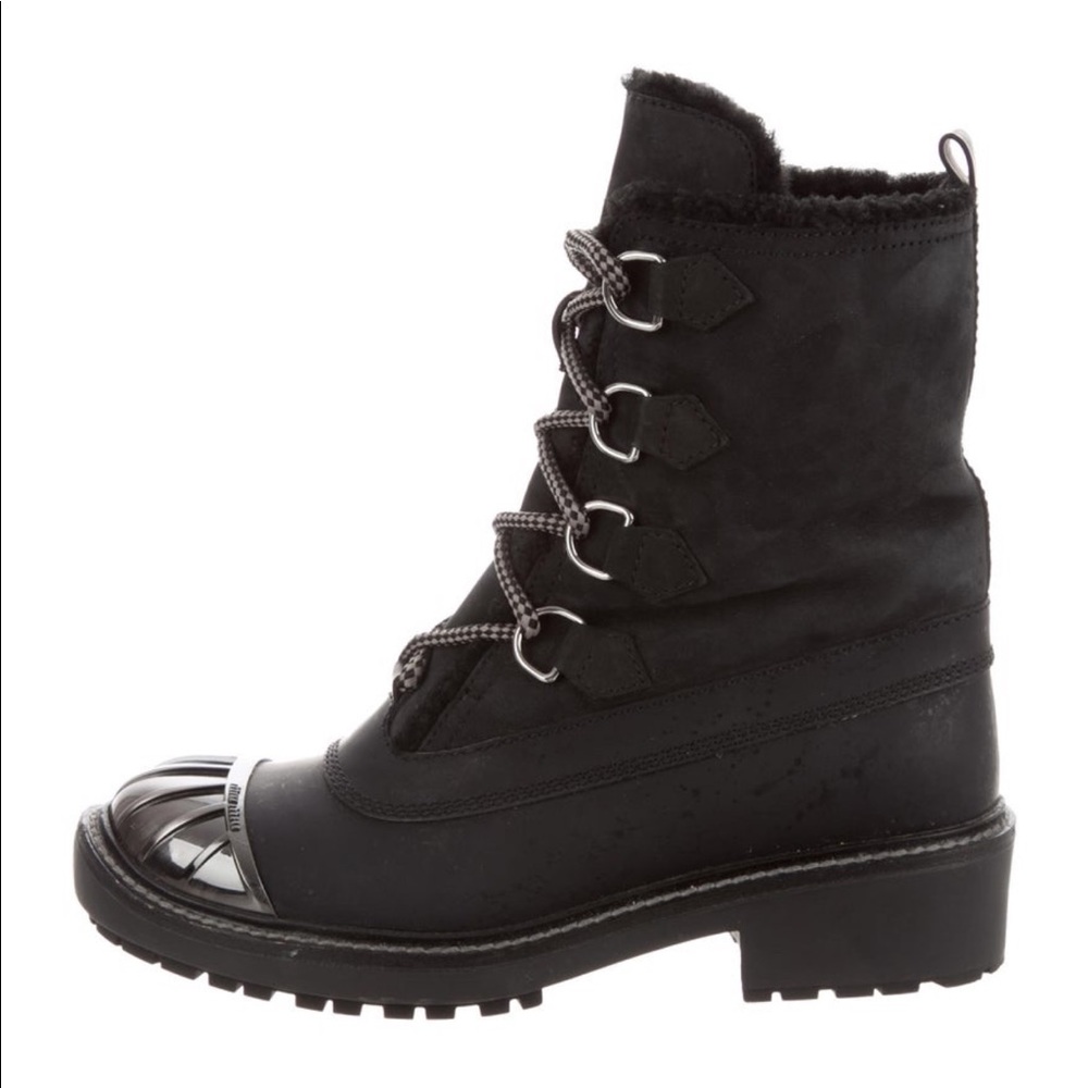 Miu Miu lace up ankle hiking boots fit more like a 9 .. my loss is your gain 😍